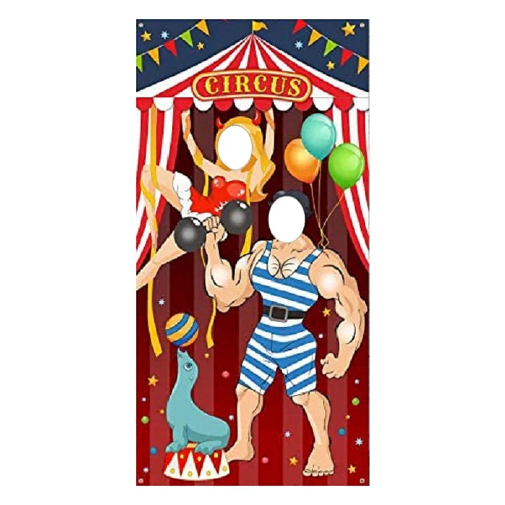 Banderole de porte thème cirque – Carnaval – vue 3