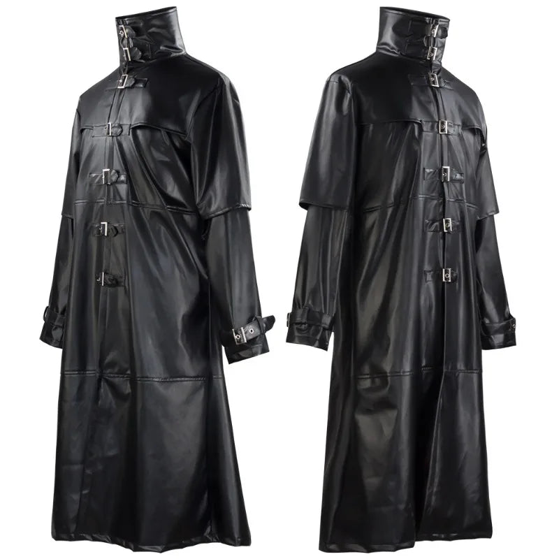 Manteau Médecin de la Peste en Simili Cuir Homme