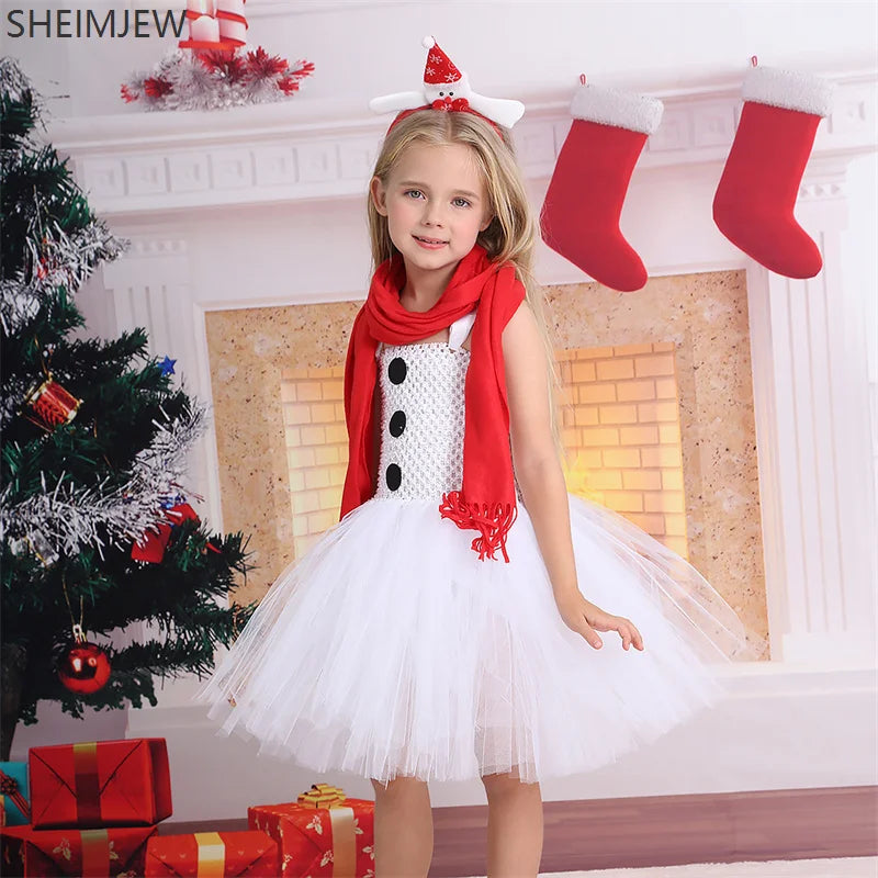 Robe Ballerine Bonhomme de Neige Femme