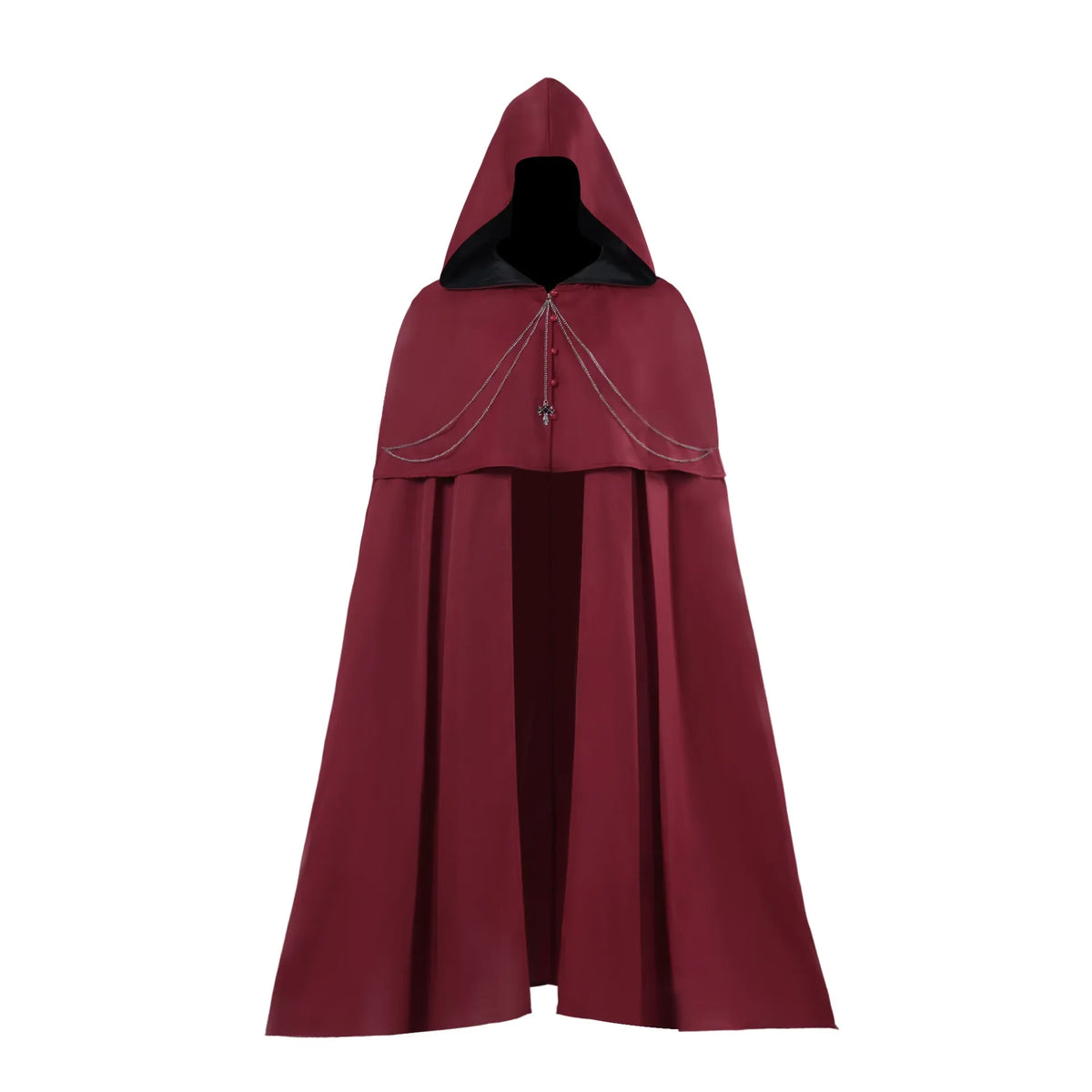 Cape Gothique à Capuche – Chevalier Noir, Vampire, Faucheuse – vue 5