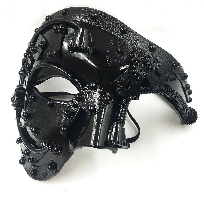 Demi-Masque Fantôme Steampunk Homme – vue 9