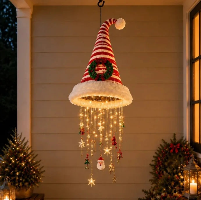 Guirlande Lumineuse Bonnets de Père Noël LED – Décoration Sapin – vue 11