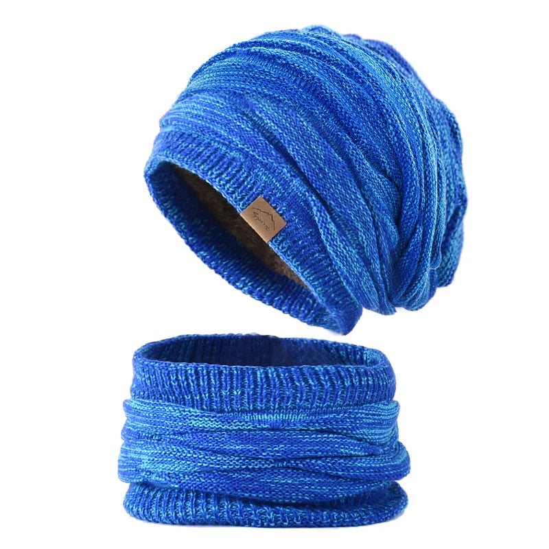 Ensemble Bonnet et Écharpe Hiver – Plusieurs Couleurs