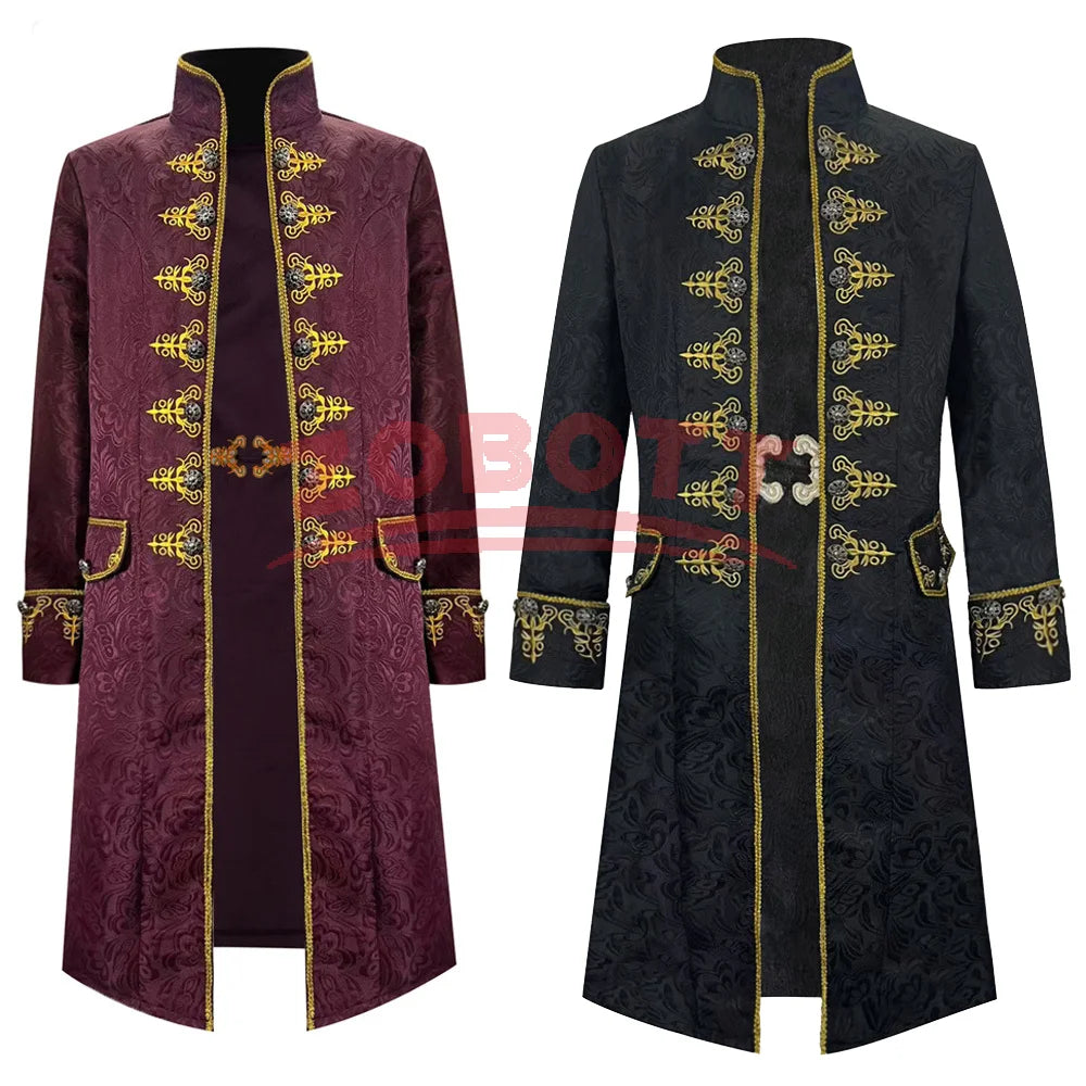 Manteau de Pirate Long Rétro Homme
