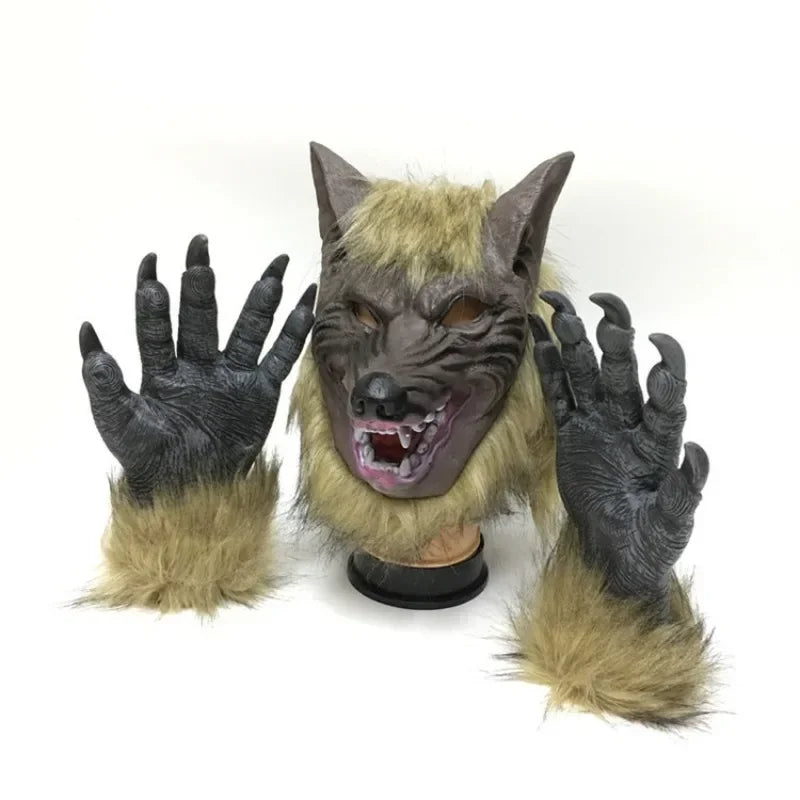 Masque Loup Effrayant avec Griffes – vue 7