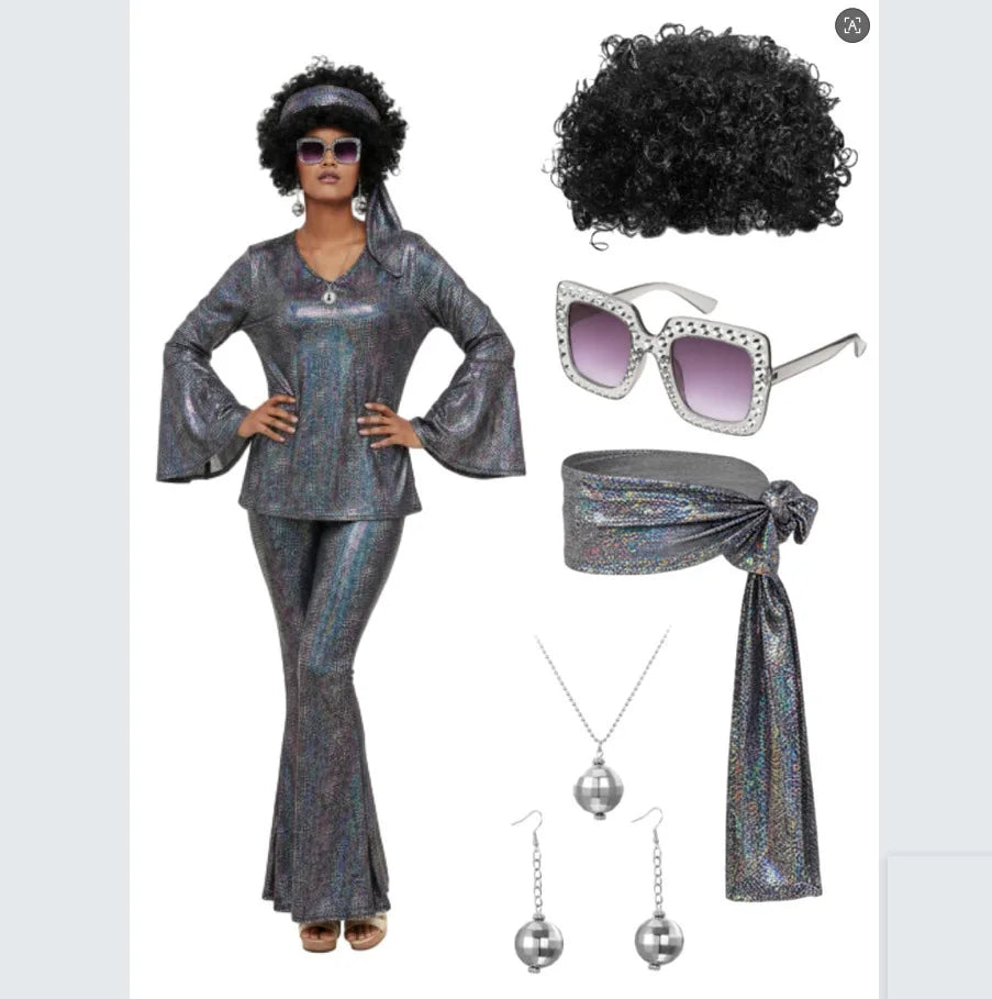 Tenue Disco Années 70 Complète Femme