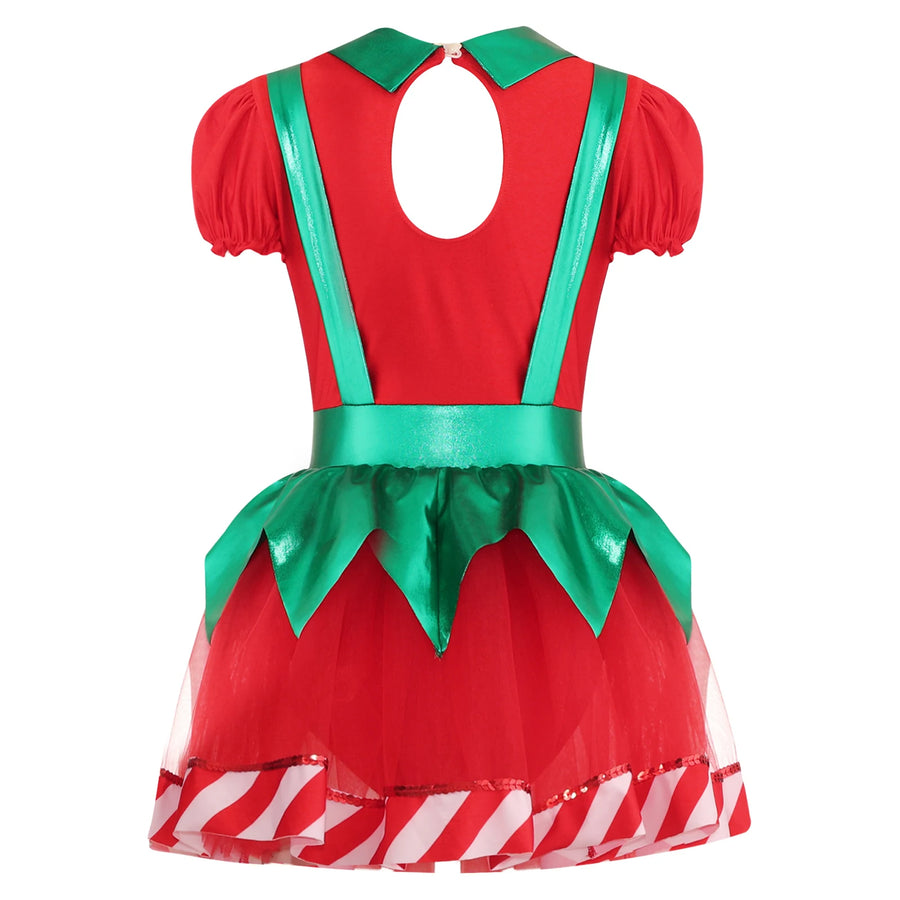 Robe Tutu Lutine Rayée Fille – vue 5