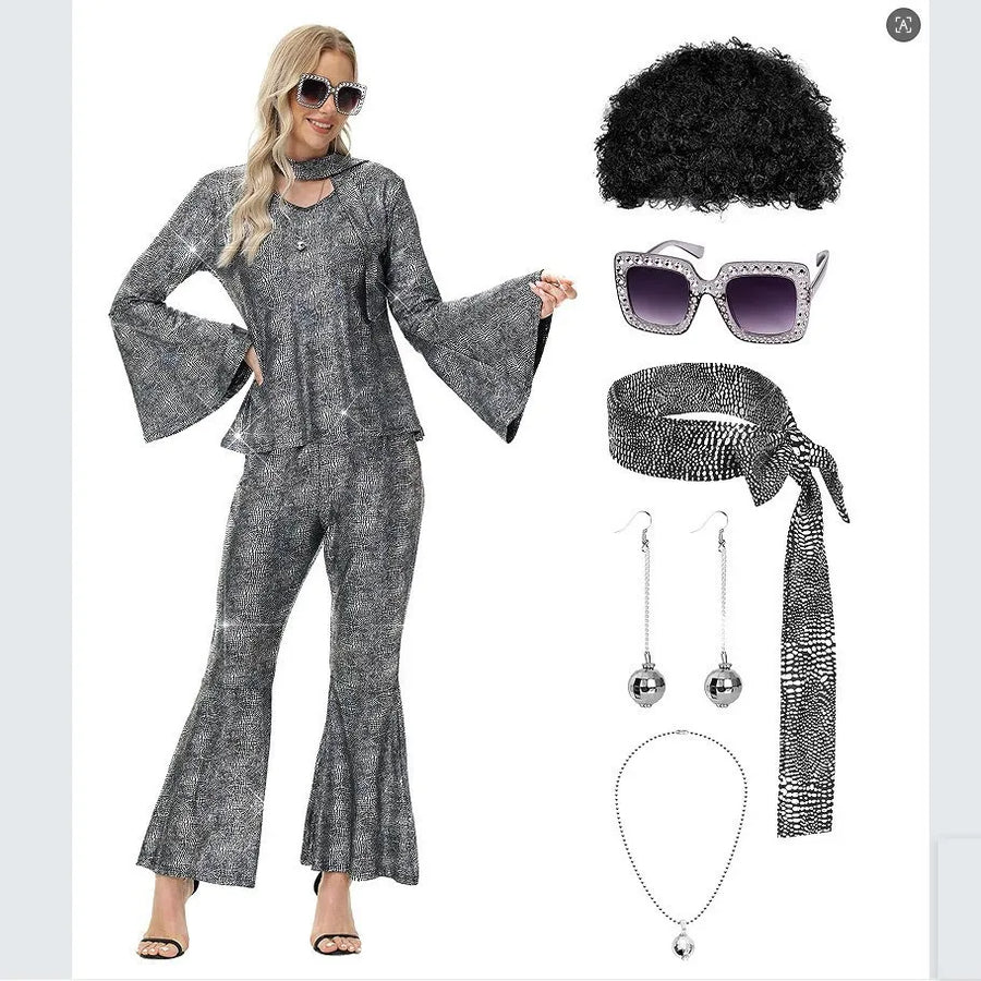 Tenue Disco Années 70 Complète Femme