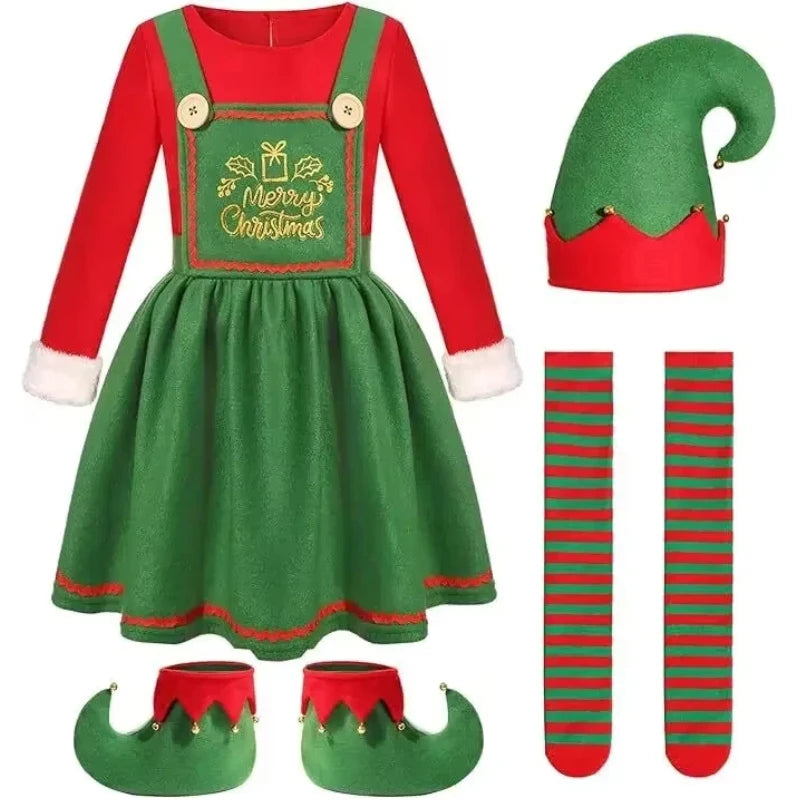 Déguisement Lutin de Noël Vert – Enfant et Adulte