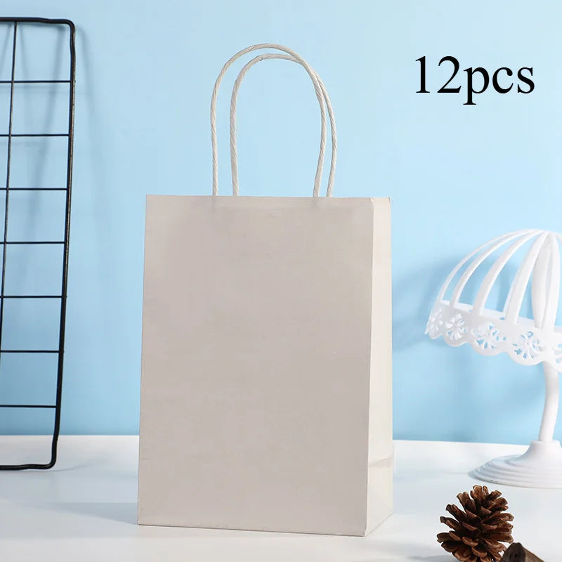 Sacs Cadeaux Anniversaire Kraft Réutilisables – vue 14
