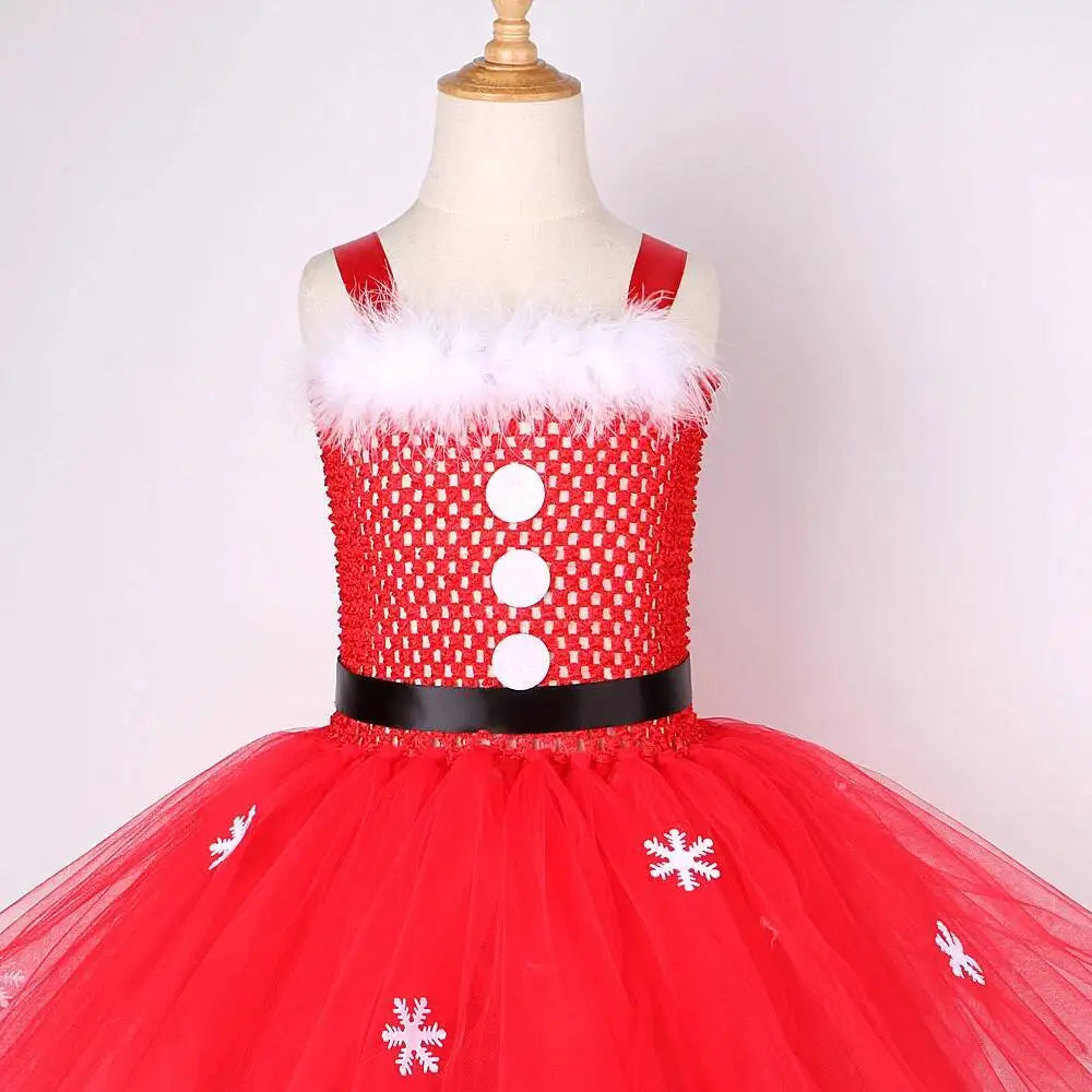 Robe Tutu Mère Noël Fille – vue 5
