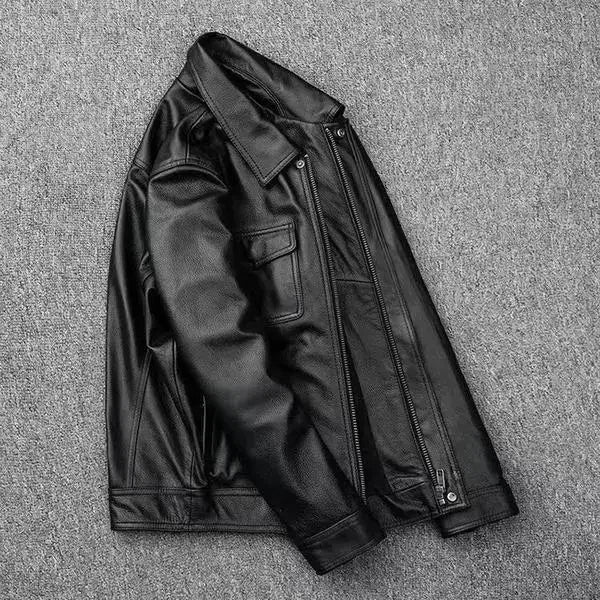 Veste Motard Homme en Similicuir — Style Biker – vue 3