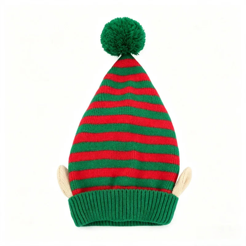 Bonnet de Lutin Tricoté Rayé – 3 Coloris – vue 6
