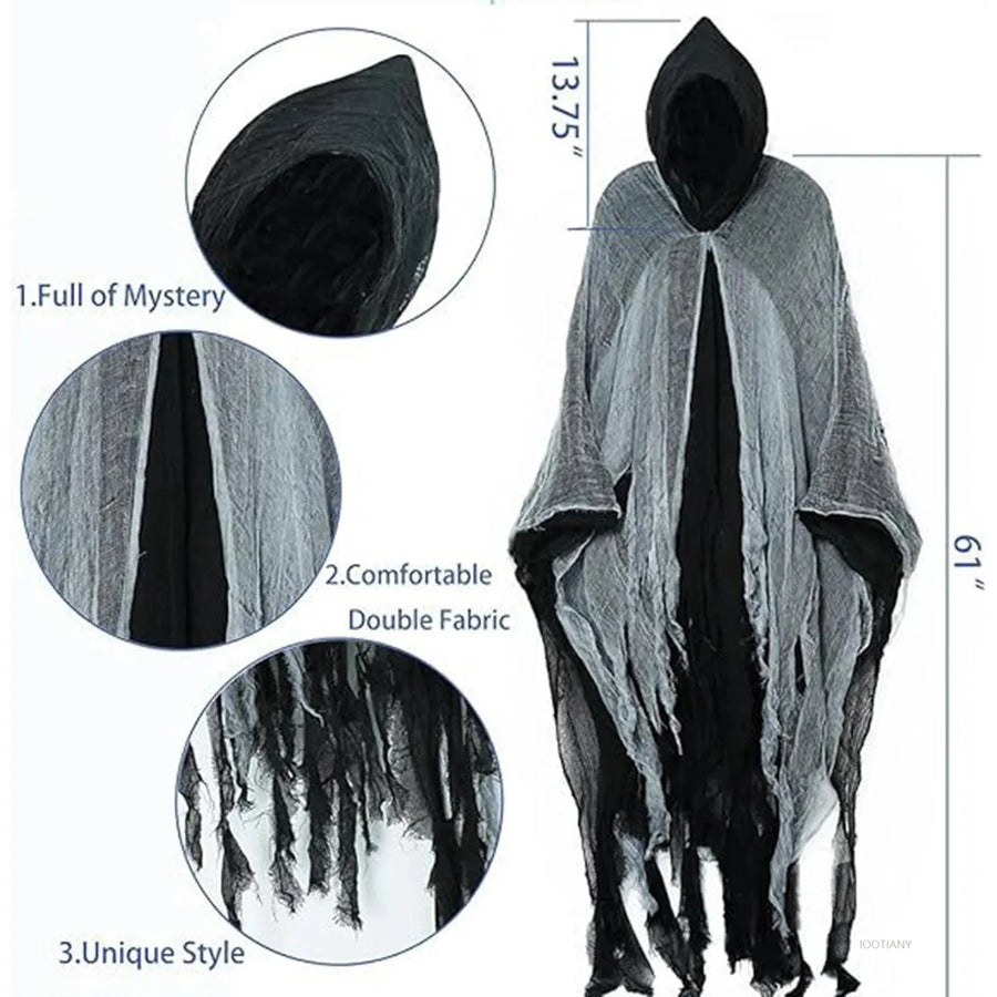 Cape Gothique à Capuche – Noire, Rouge, Grise ou Café