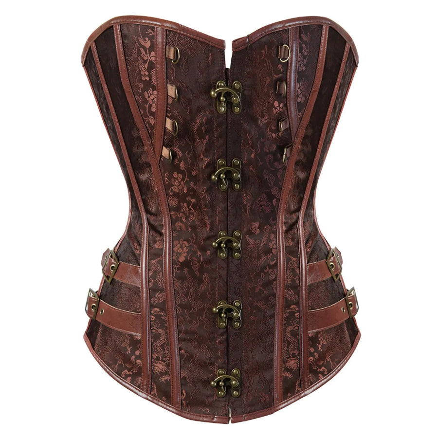 Corset Bustier Steampunk Brocart – Grandes Tailles