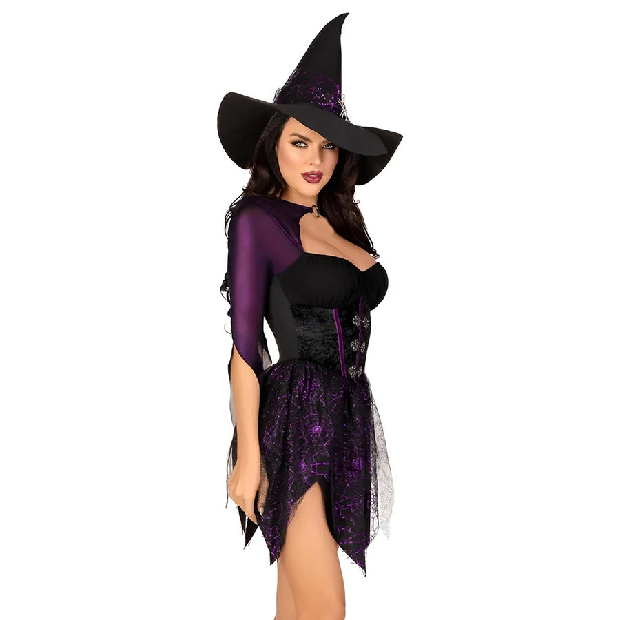Robe de Sorcière Femme – Déguisement Taille Unique
