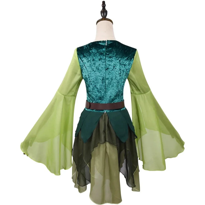 Robe Elfe Verte avec Ailes