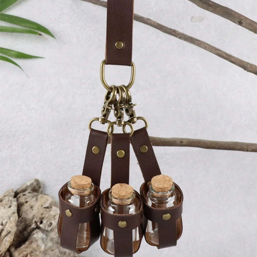 Ceinture Viking avec 3 Fioles de Potion – vue 5