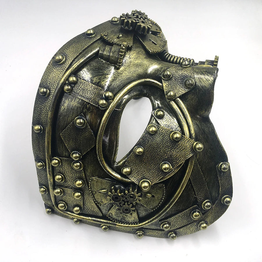 Demi-Masque Fantôme Steampunk Homme – vue 2