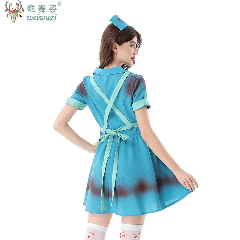 Déguisement Infirmière Zombie Femme – Robe Tachée de Sang