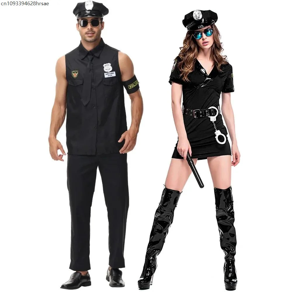 Déguisement Policier et Policière Couple – vue 2