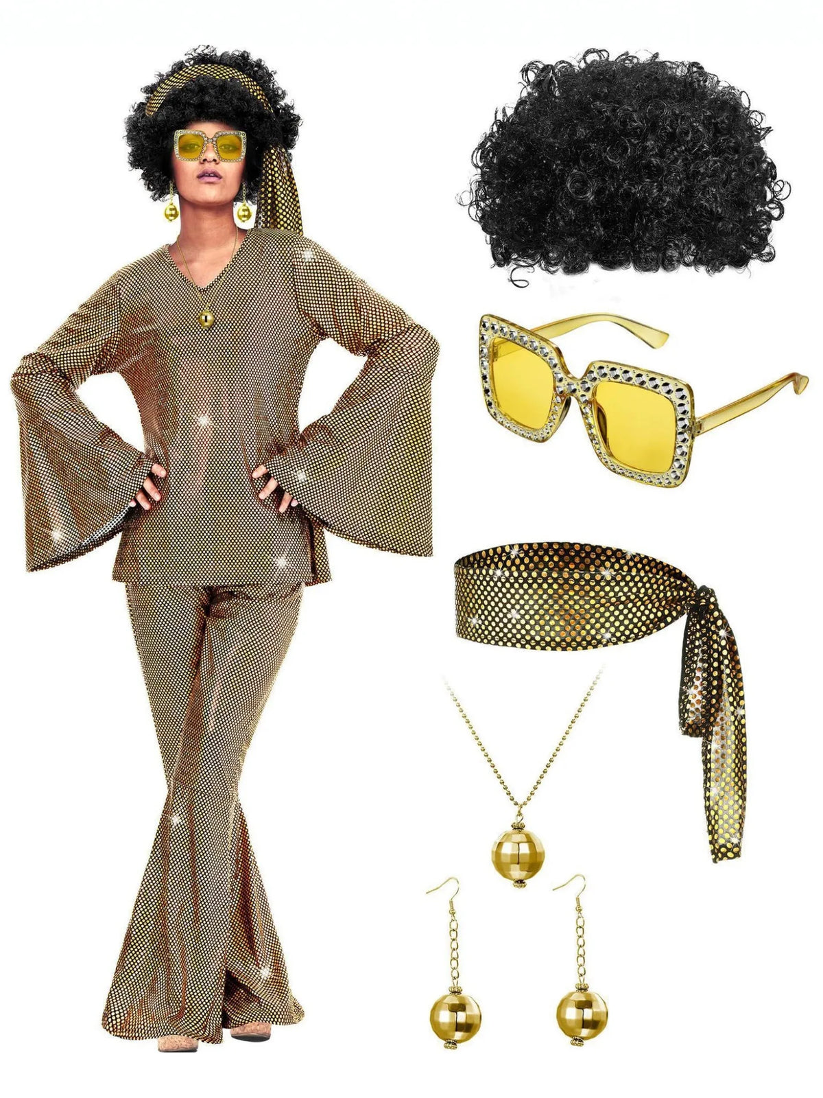 Tenue Disco Années 70 Complète Femme