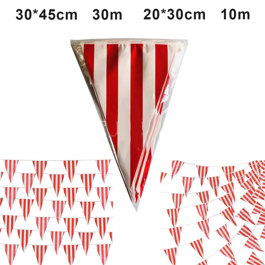 Fanions triangulaires blancs Carnaval – vue 5