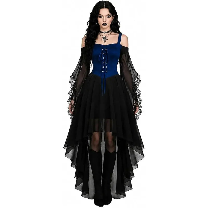 Robe Vampire à Manches Papillon en Résille – vue 6