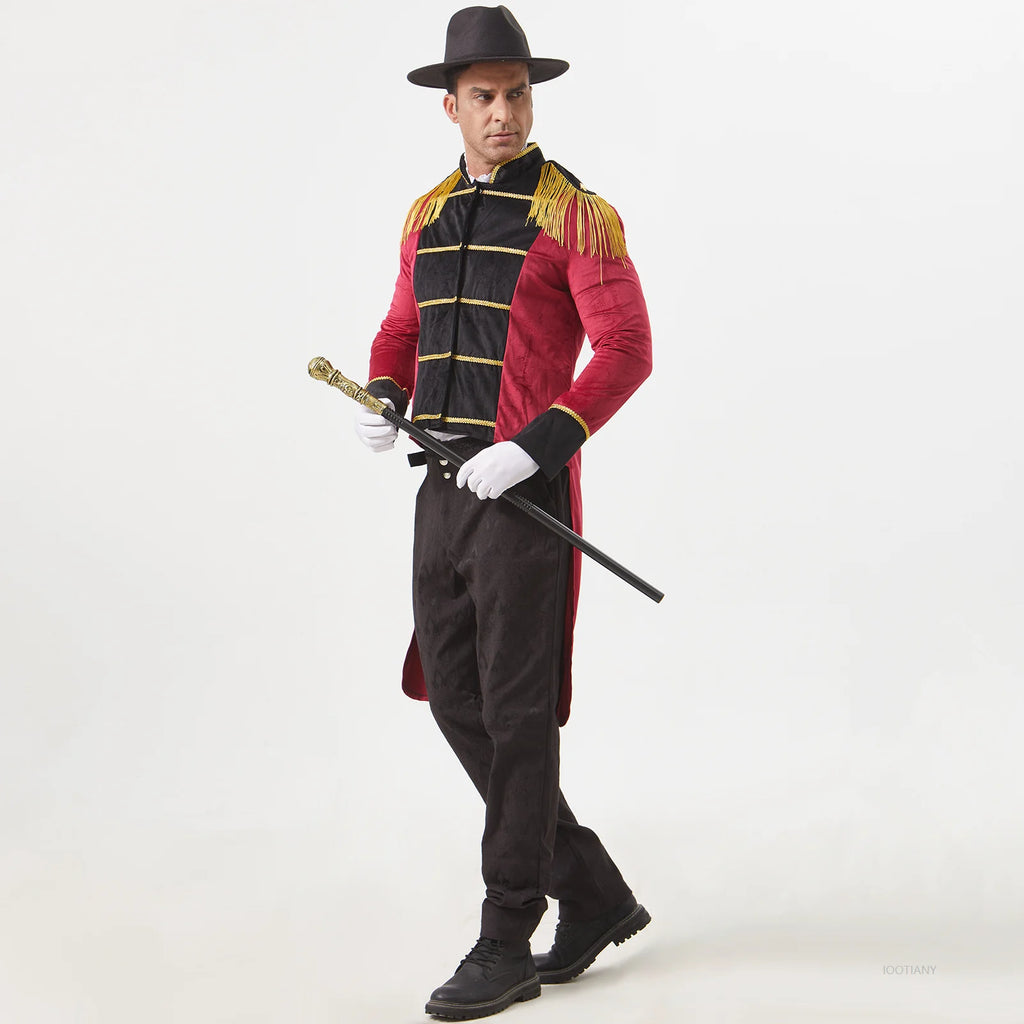 Costume Monsieur Loyal Homme – Veste Queue-de-Pie à Pampilles – vue 2