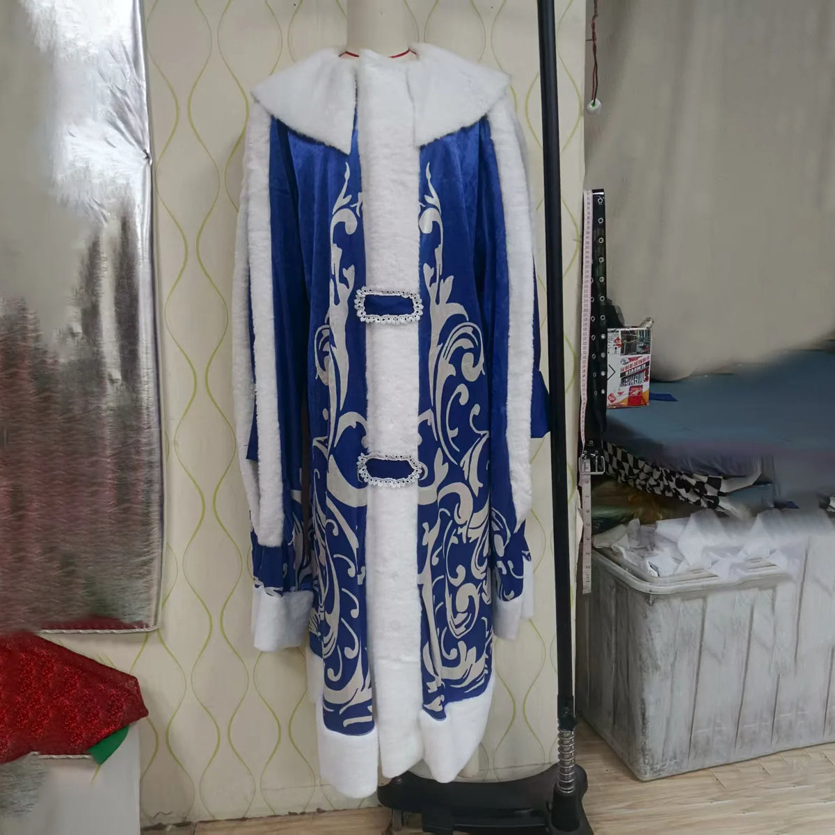 Costume Père Noël Complet Rouge ou Bleu