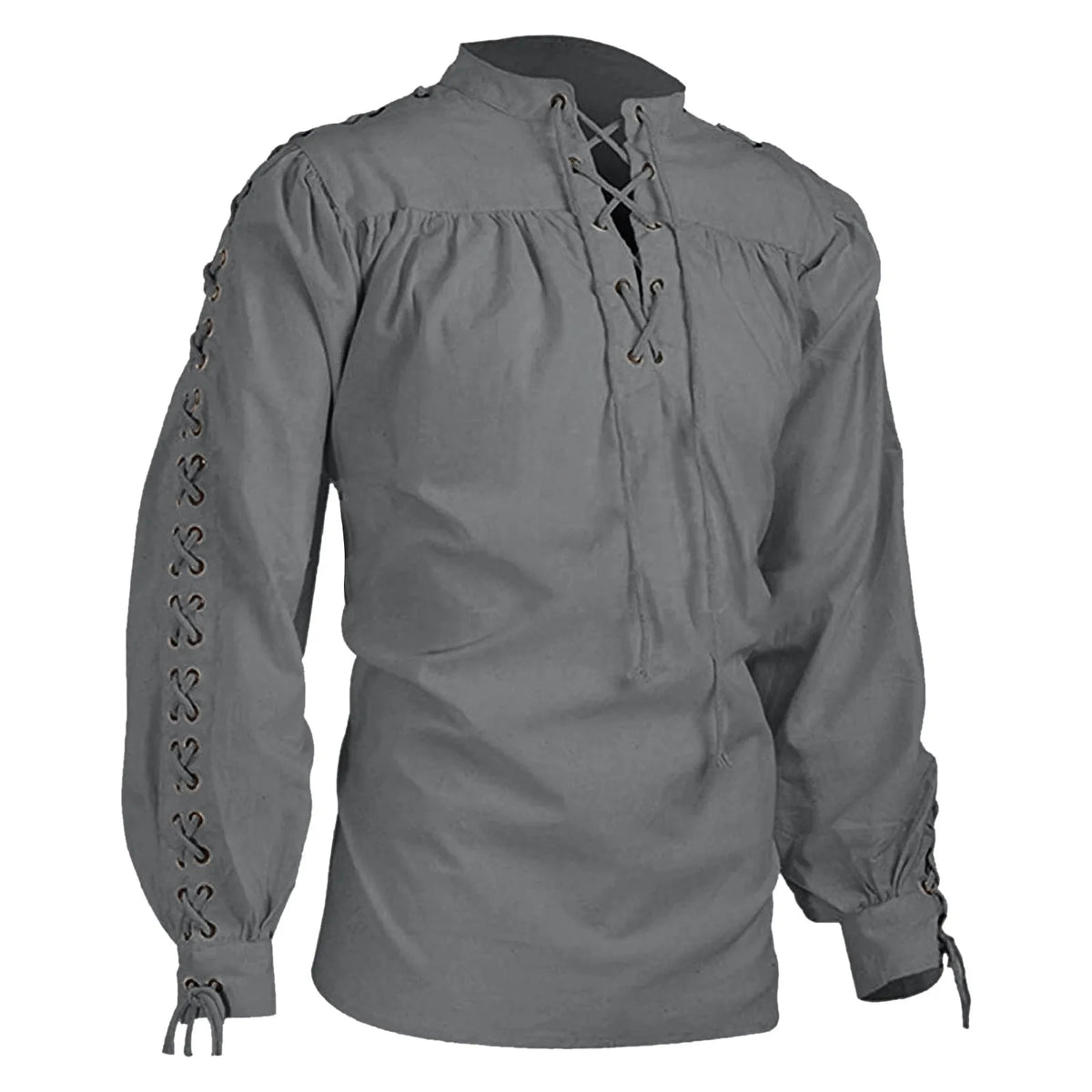 Chemise Viking Pirate à Col Volanté Homme