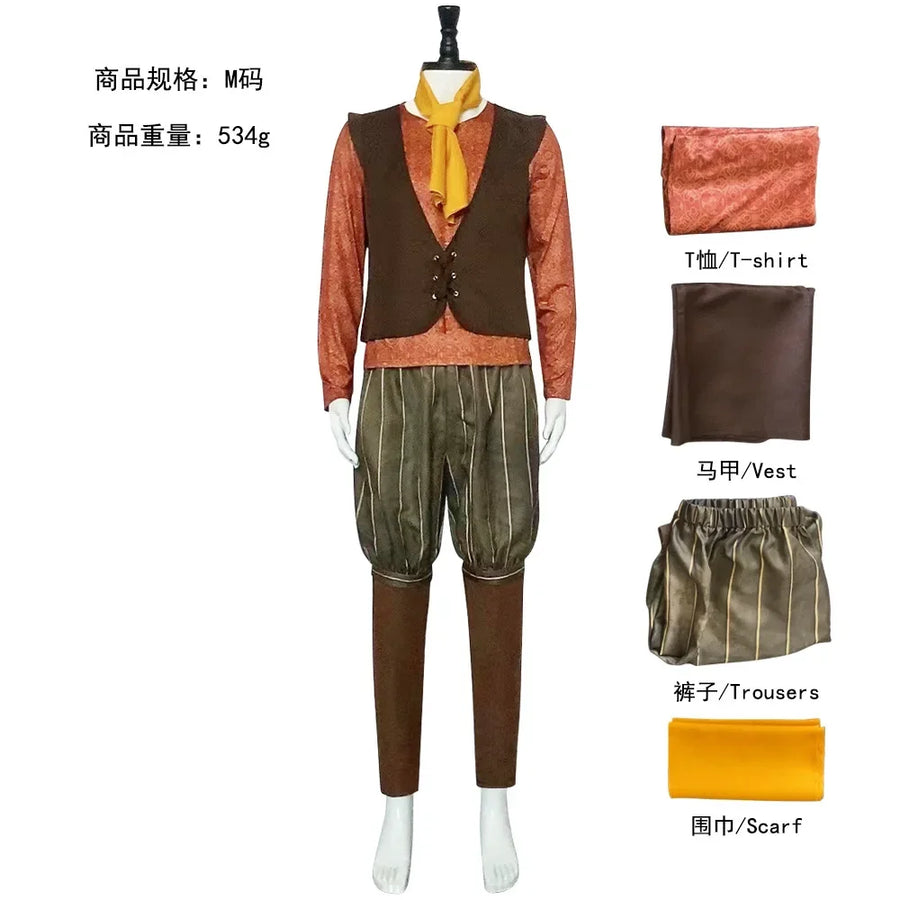Costume Lutin Fantastique – Gilet et Pantalon, Plusieurs Tailles