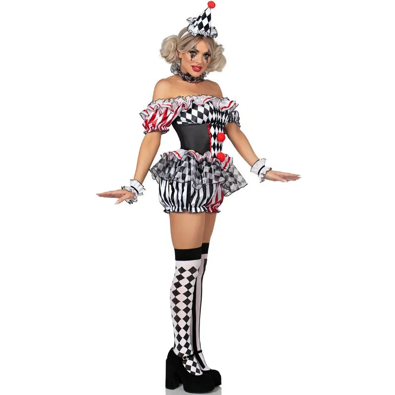 Déguisement Bouffon Clown Femme