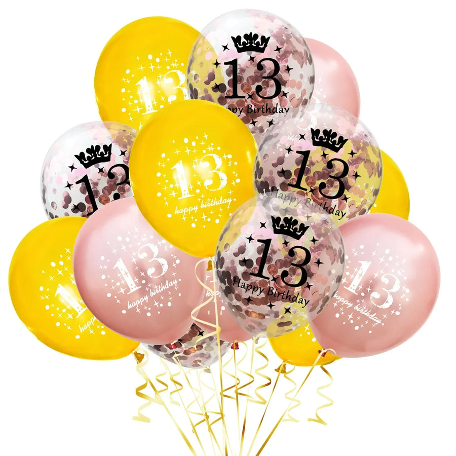 Ballons Anniversaire 13 Ans – Ensembles Décoratifs