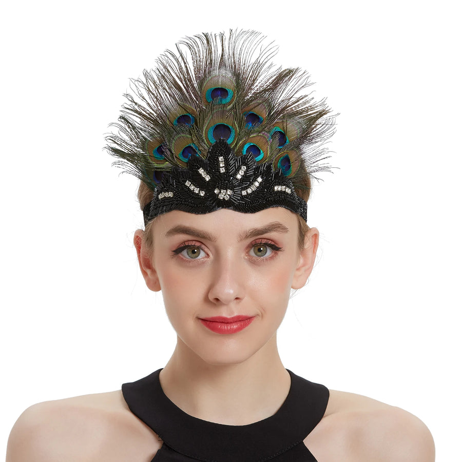 Bandeau à Plumes Gatsby Années 20 – Plusieurs Modèles