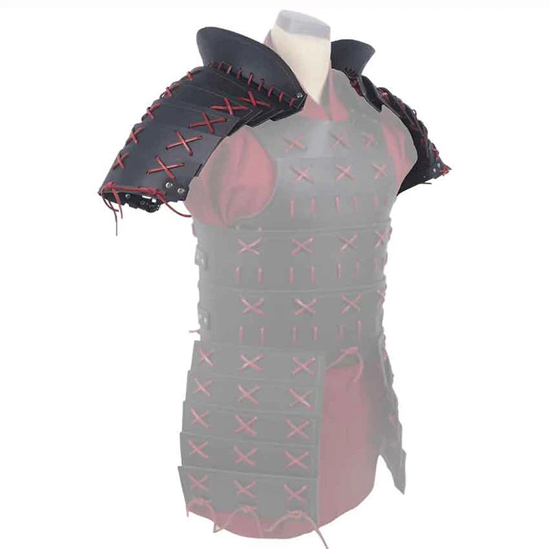 Épaulettes d'Armure en Simili-Cuir – Samouraï, Viking, Gladiateur