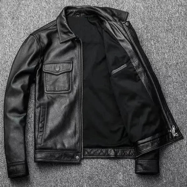 Veste Motard Homme en Similicuir — Style Biker – vue 7