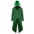 Veste Steampunk Verte avec Chapeau Homme – vue 7