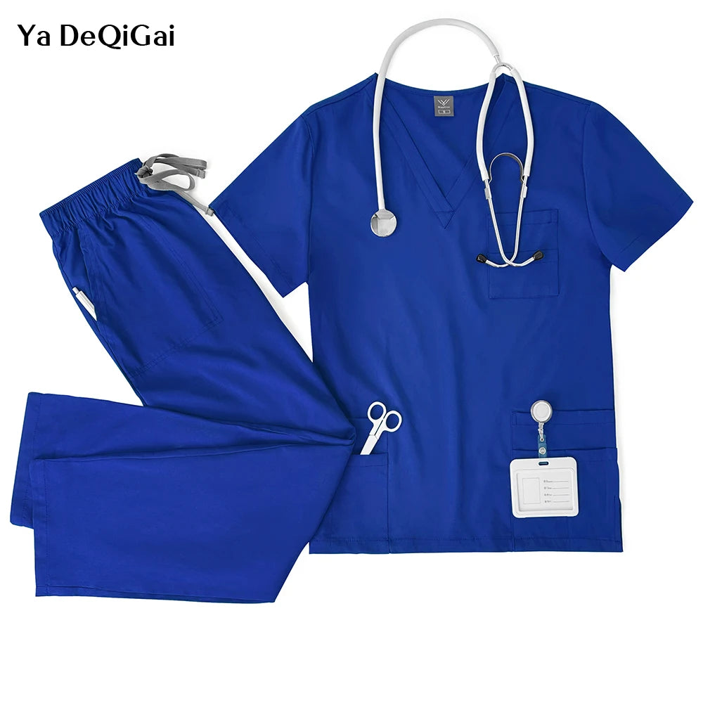 Tenue Médicale Unisexe — Ensemble Blouse et Pantalon