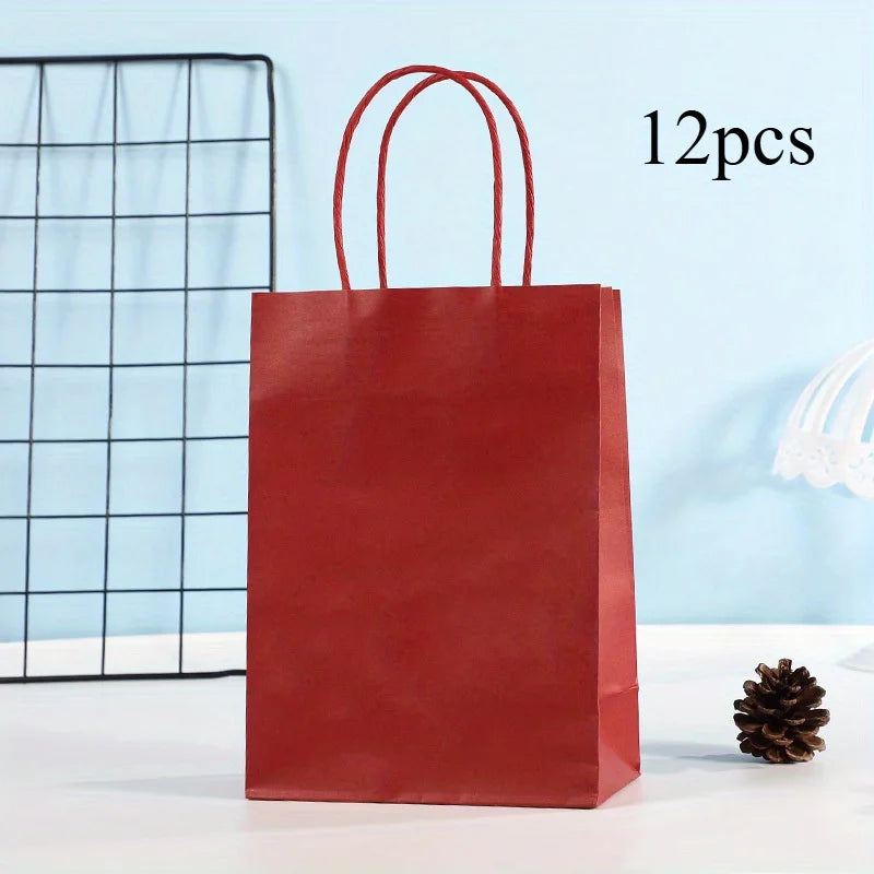 Sacs Cadeaux Anniversaire Kraft Réutilisables – vue 10