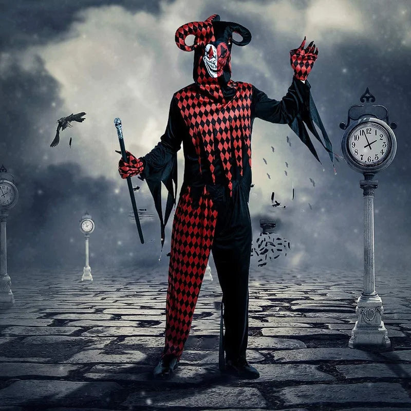 Déguisement Clown Tueur Gothique Noir Homme