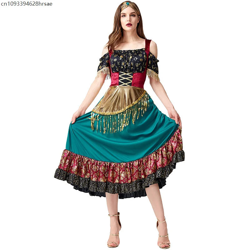 Robe de Flamenco Gitane Femme - Costume de Danse et Spectacle – vue 3