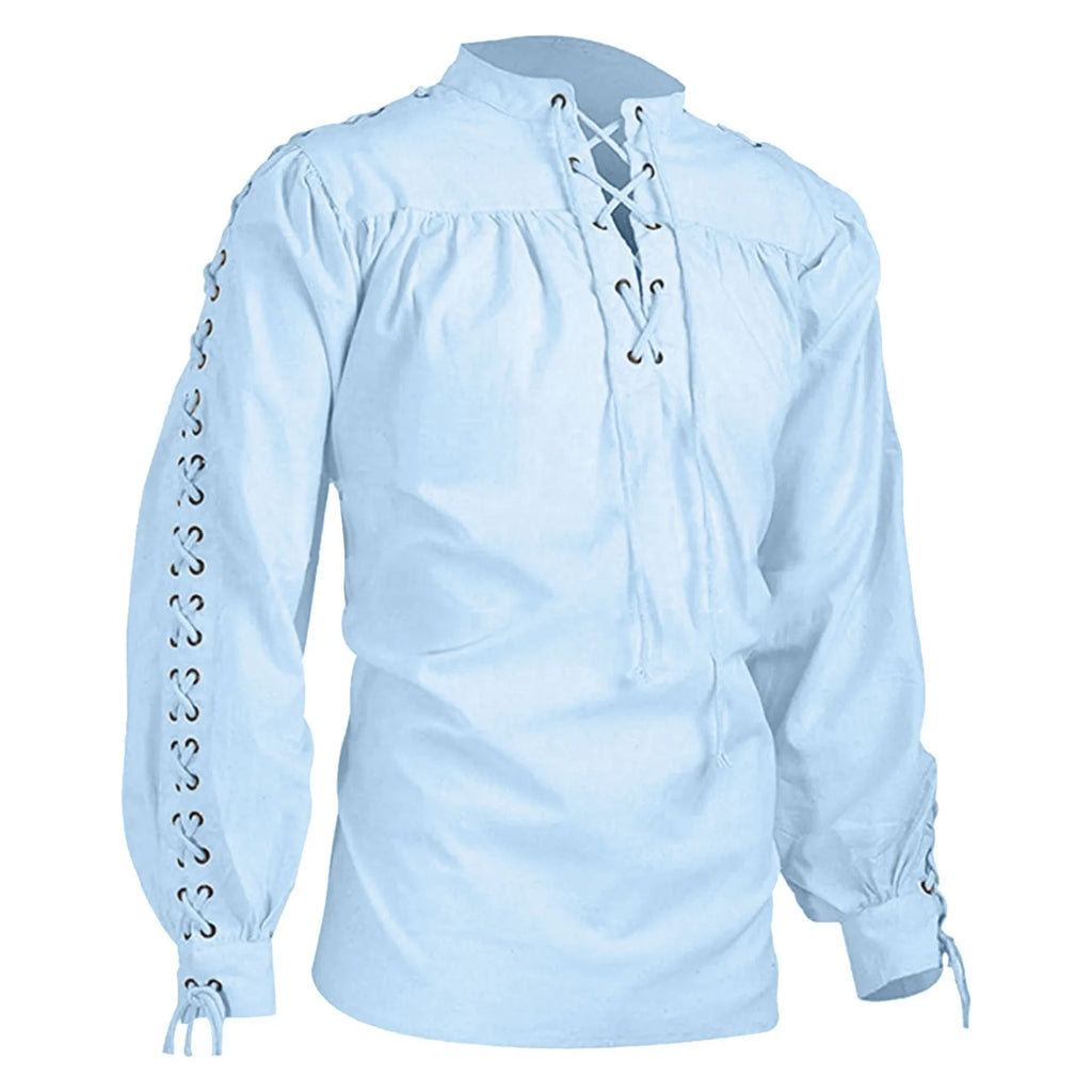 Chemise Viking Pirate à Col Volanté Homme