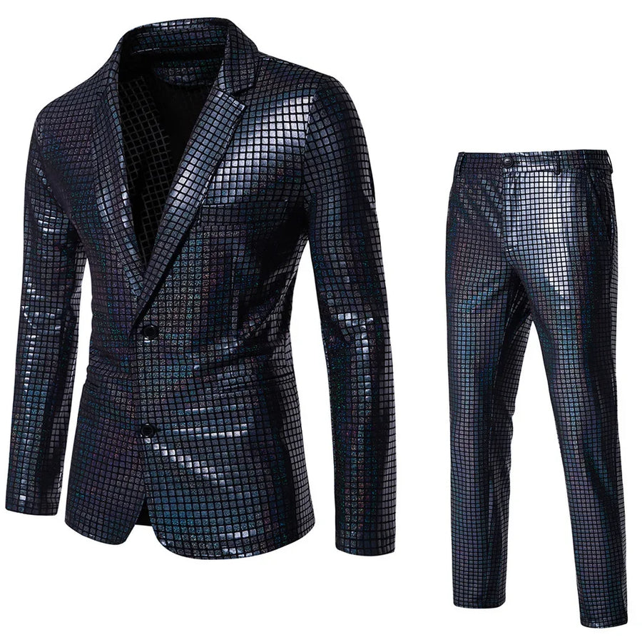 Combinaison Paillettes Disco Homme – vue 11