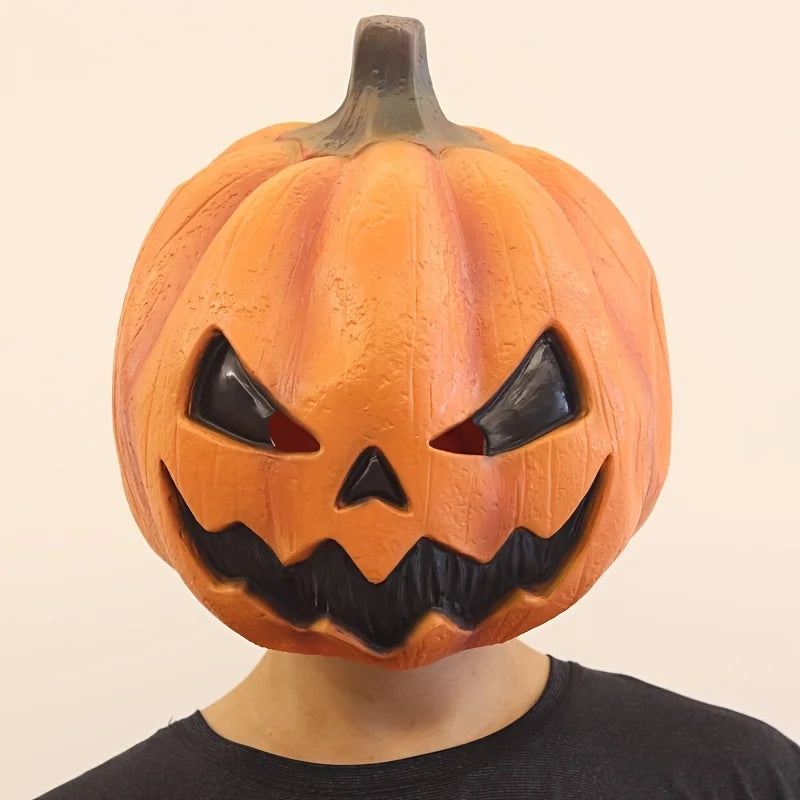 Masque Citrouille d'Horreur en Latex