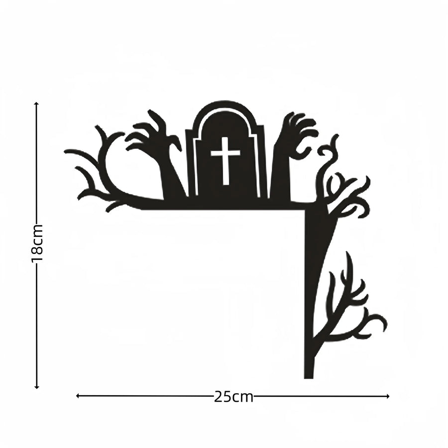 Décorations d'Angle de Porte Halloween en Bois – 8 Modèles