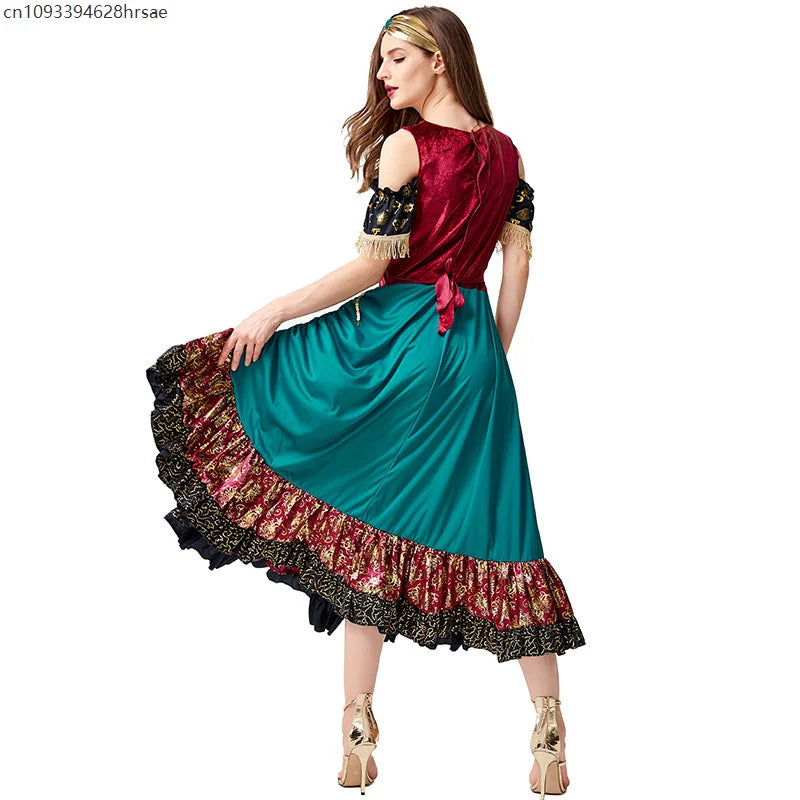Robe de Flamenco Gitane Femme - Costume de Danse et Spectacle – vue 5