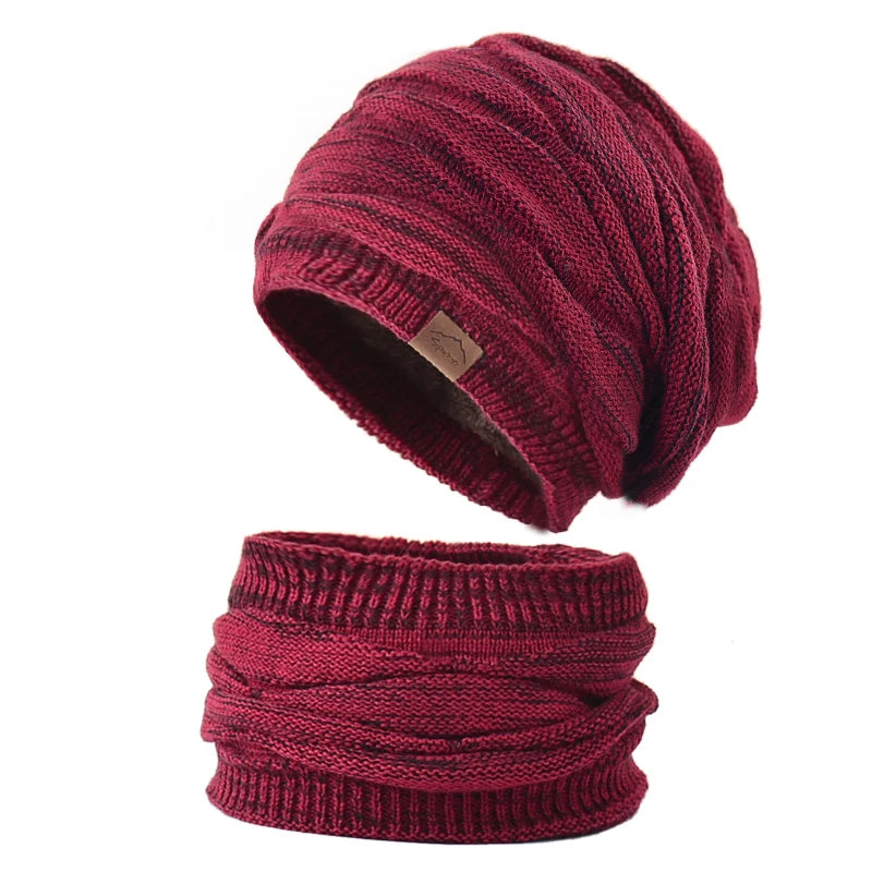Ensemble Bonnet et Écharpe Tricoté - Hiver Chaud – vue 11