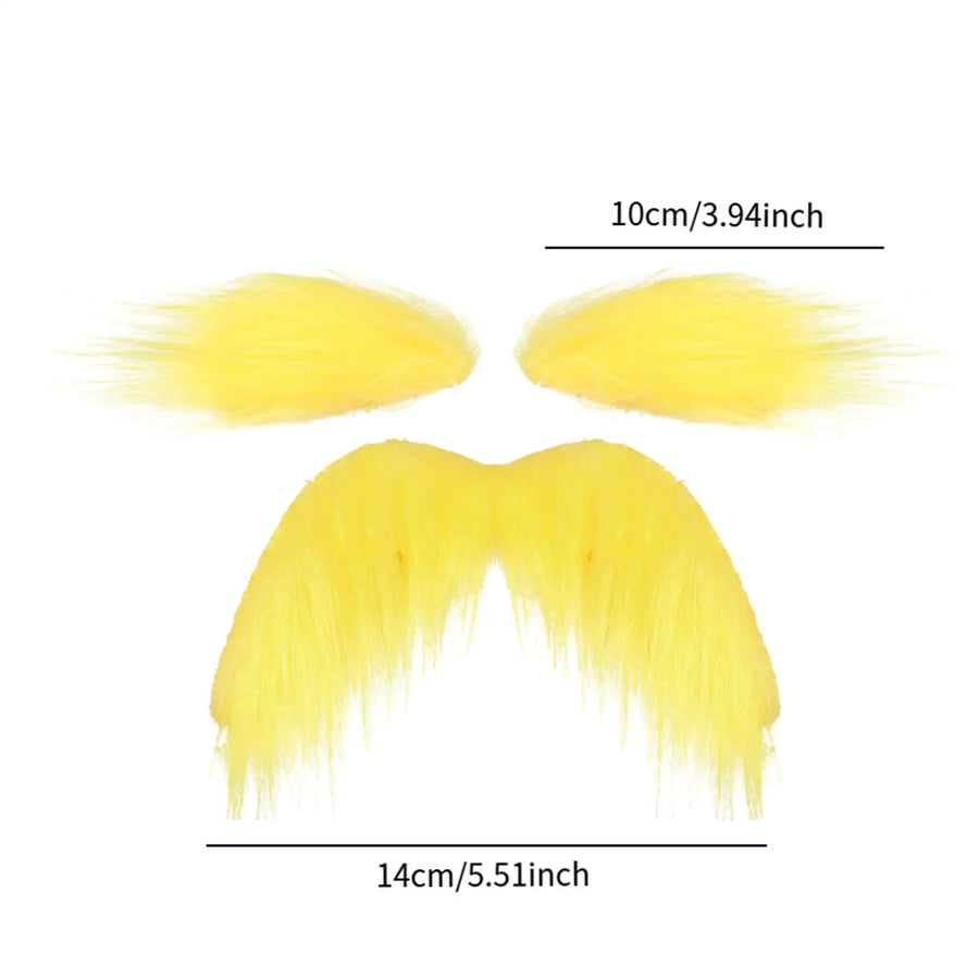 Kit Fausse Moustache et Sourcils Auto-Adhésifs - Déguisement – vue 11