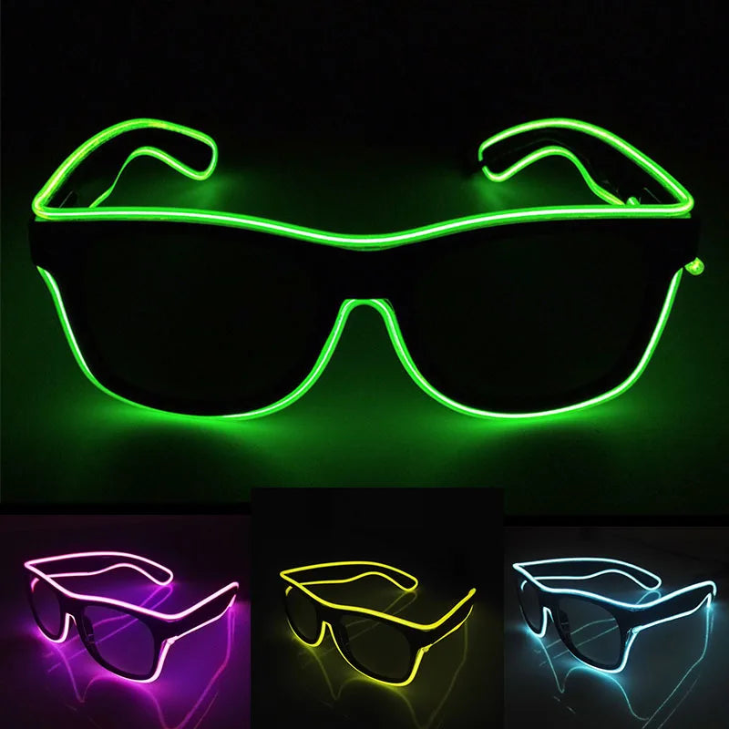 Lunettes LED Néon Lumineuses